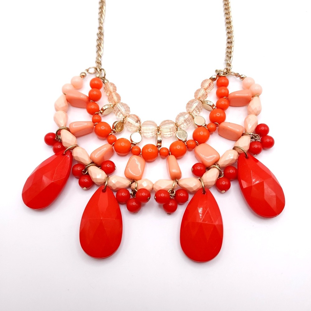 True Colorful Bib Necklace‎ Earring Set